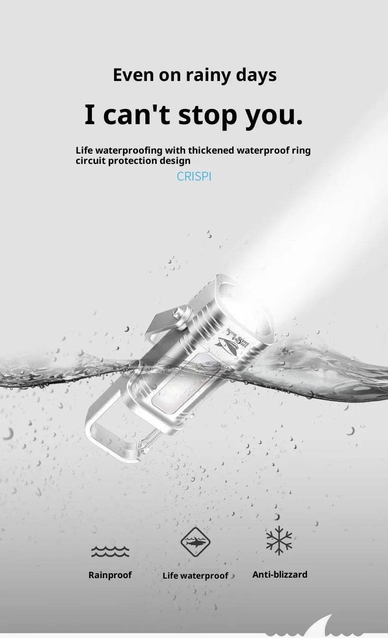 PowerFlash™ – Mini ficklampa med powerbank & USB-C (1200 LM)