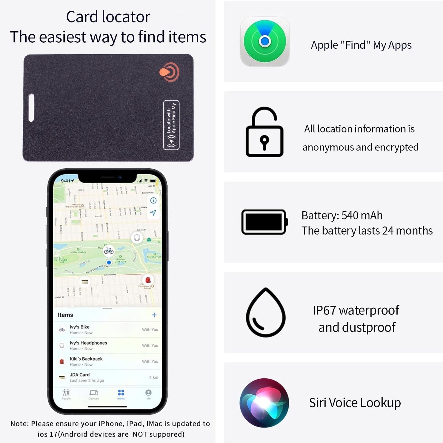 SafeCard™ – Tunnare än ett kreditkort – men starkare än en AirTag