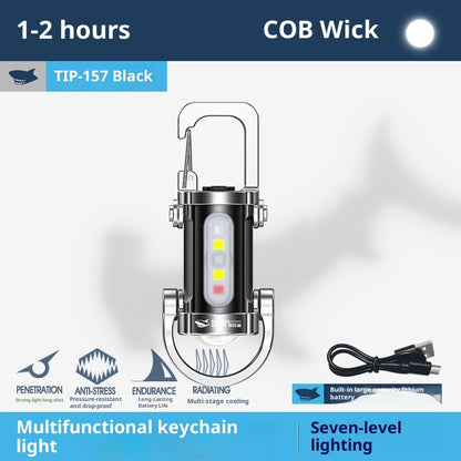 PowerFlash™ – Mini ficklampa med powerbank & USB-C (1200 LM)