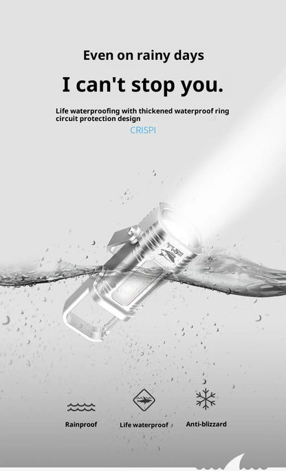 PowerFlash™ – Mini ficklampa med powerbank & USB-C (1200 LM)