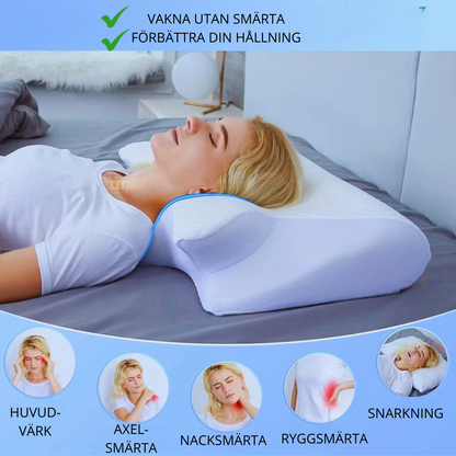 Ortopedisk Nackkudde i Minnesskum – Ergonomiskt och Tryckavlastande Stöd