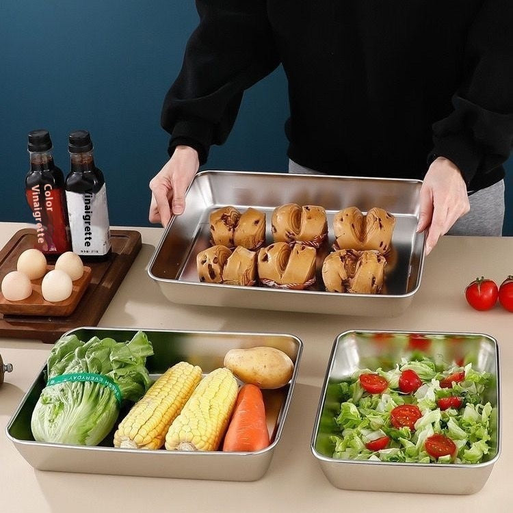 Japansk Rostfri Matlåda – För Ugn, Kyl & Rester (5-pack)